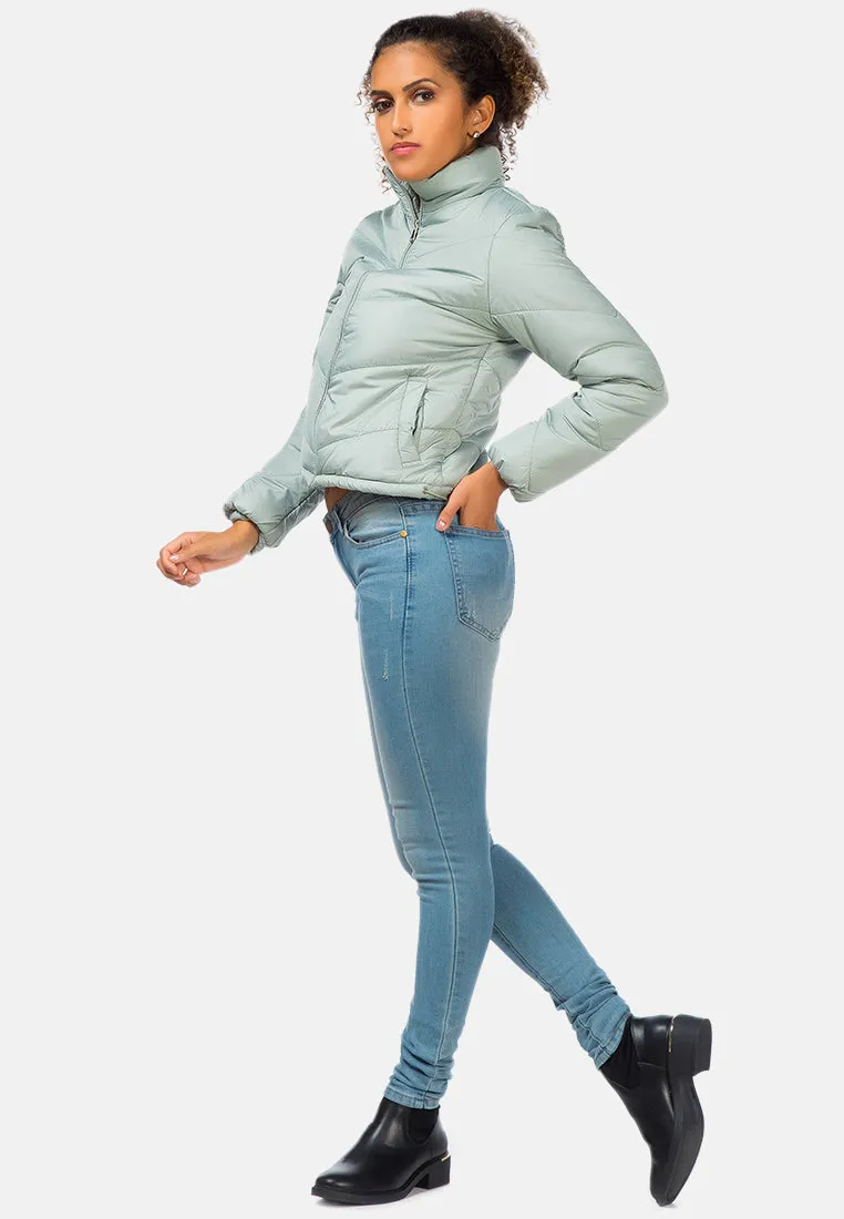 Long Sleeves Puffer Jacket By Ruw