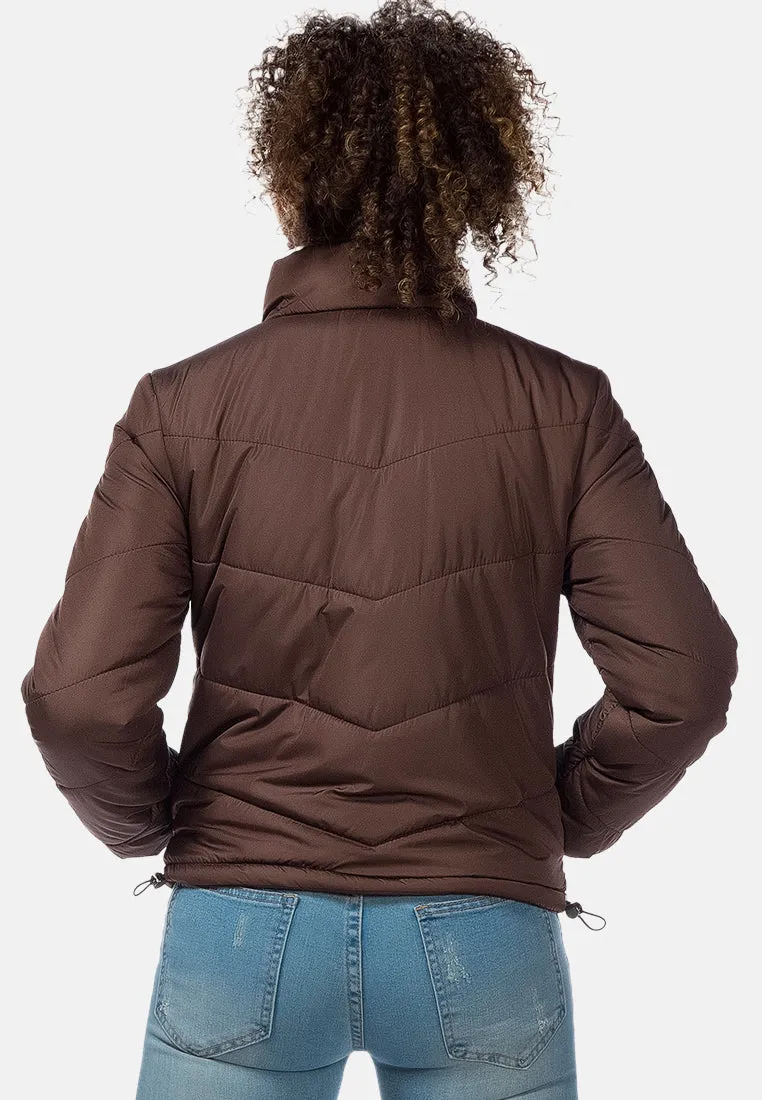 Long Sleeves Puffer Jacket By Ruw