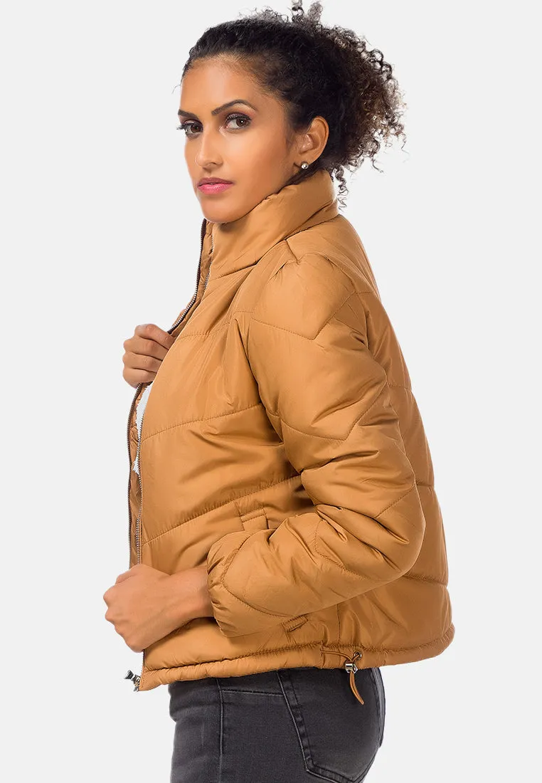 Long Sleeves Puffer Jacket By Ruw