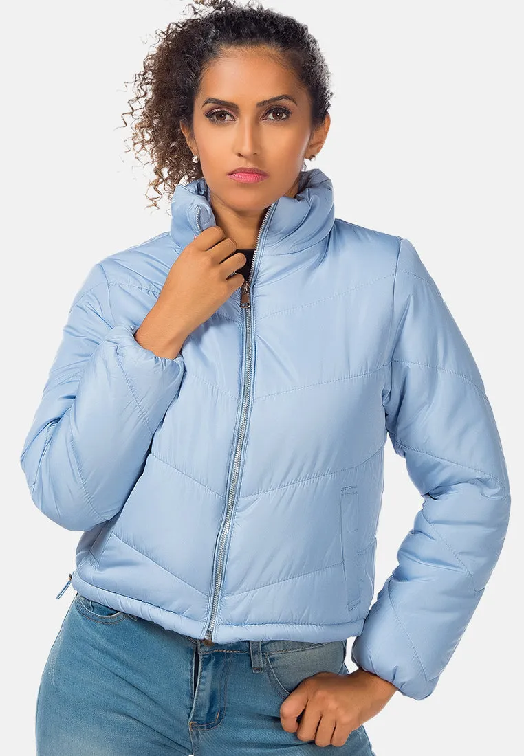 Long Sleeves Puffer Jacket By Ruw