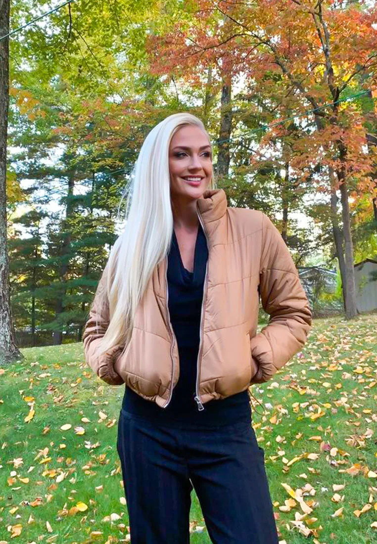 Long Sleeves Puffer Jacket By Ruw