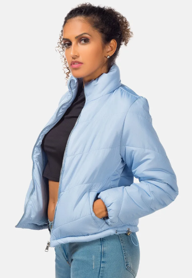 Long Sleeves Puffer Jacket By Ruw