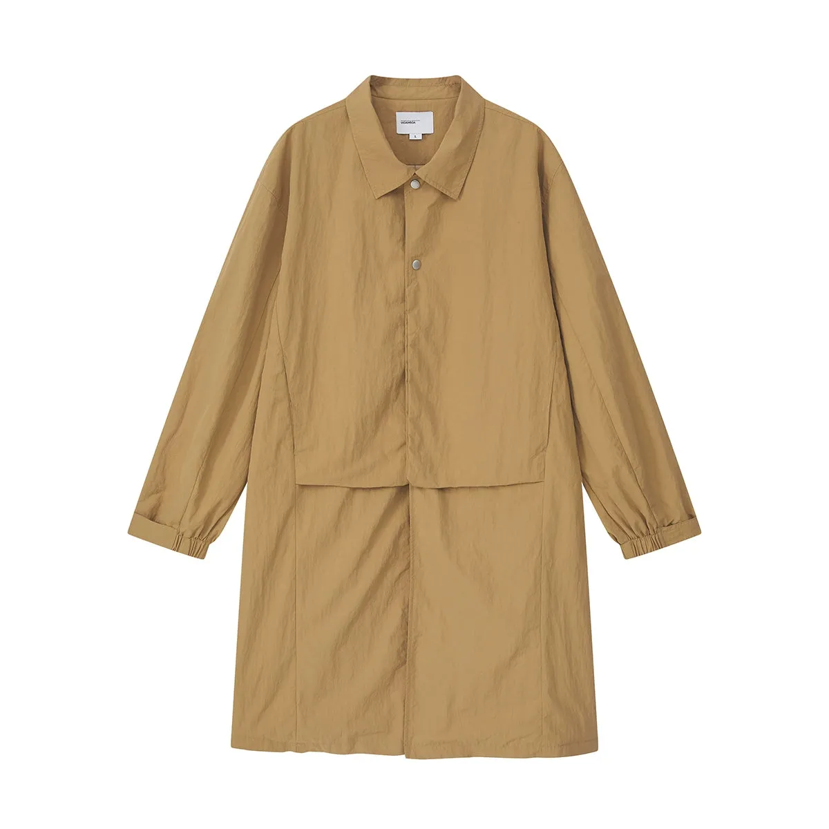 Long Tan Oversized Coat