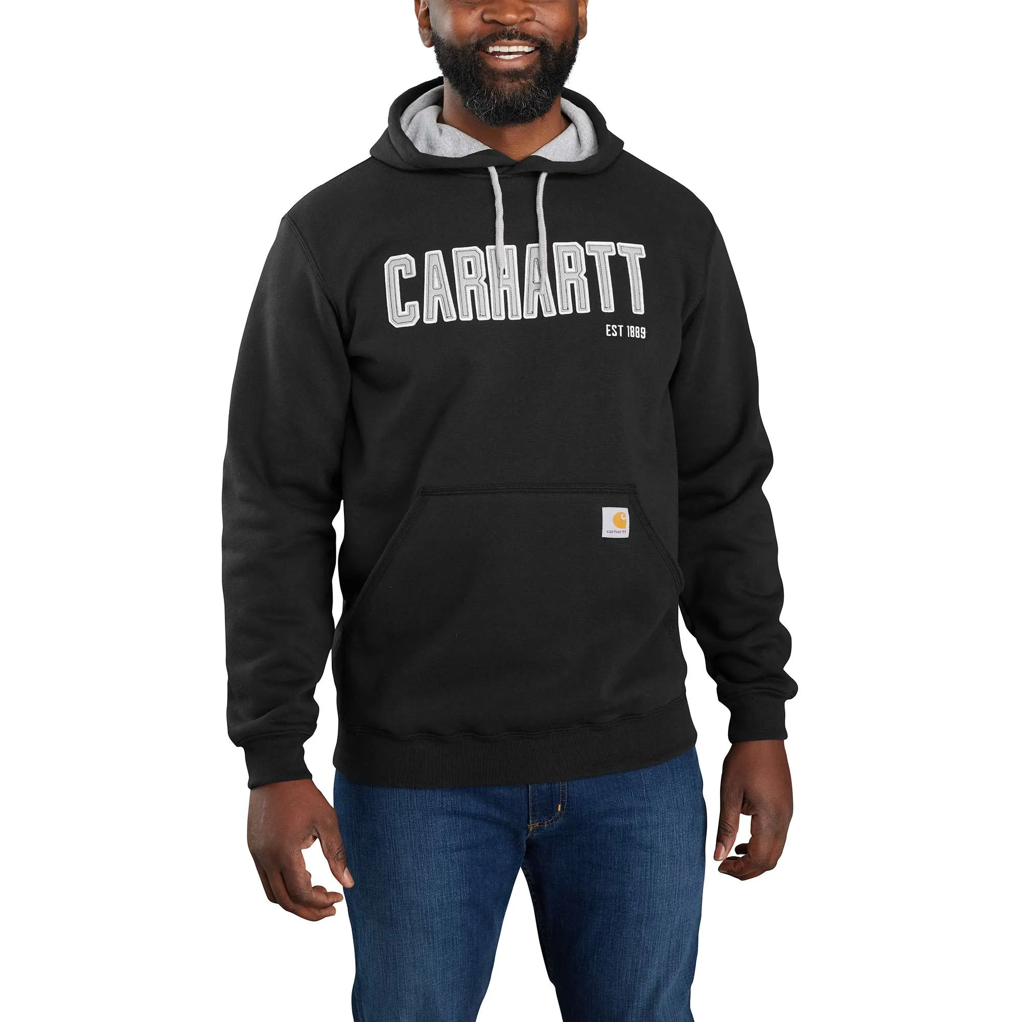 Loose Fit Midweight Felt Logo Graphic Sweatshirt