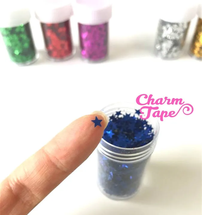 Loose Stars glitters, bottle star glitter UV resin, nail gel, acrylic nail, nail polish glitter No hole Metallic Embellishment Costume Craft