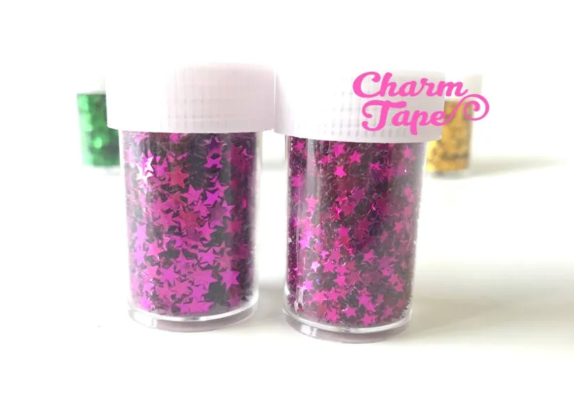 Loose Stars glitters, bottle star glitter UV resin, nail gel, acrylic nail, nail polish glitter No hole Metallic Embellishment Costume Craft