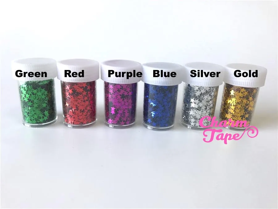 Loose Stars glitters, bottle star glitter UV resin, nail gel, acrylic nail, nail polish glitter No hole Metallic Embellishment Costume Craft