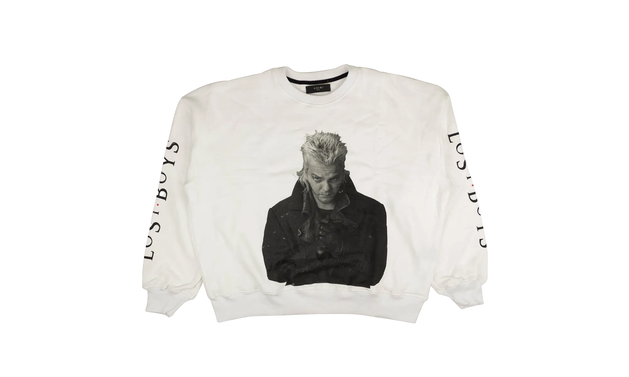 LOST BOYS LOOSE FIT CREWNECK PULLOVER SWEATERS "White"