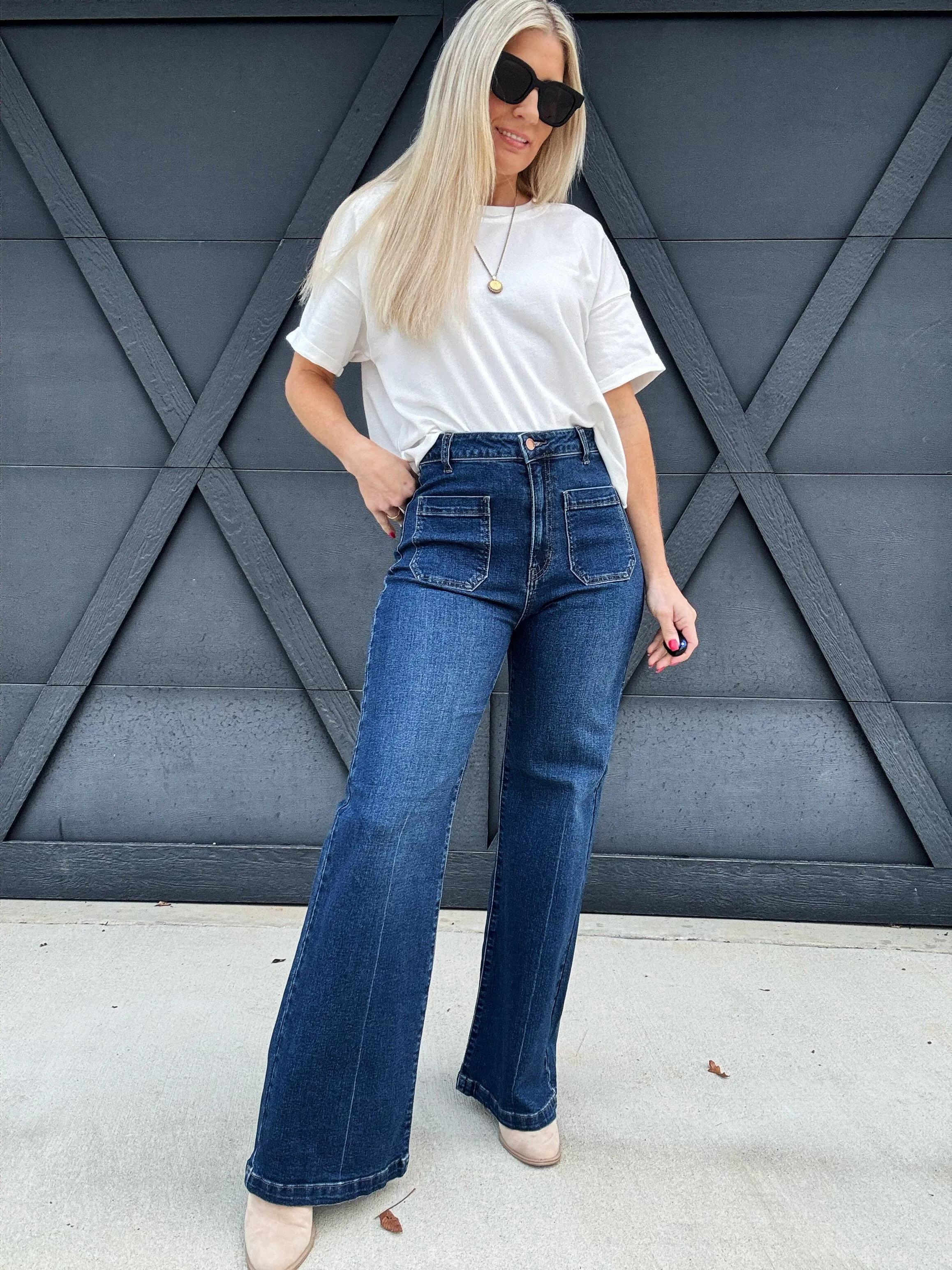 L.T.J Bianca Patch Pocket Jeans