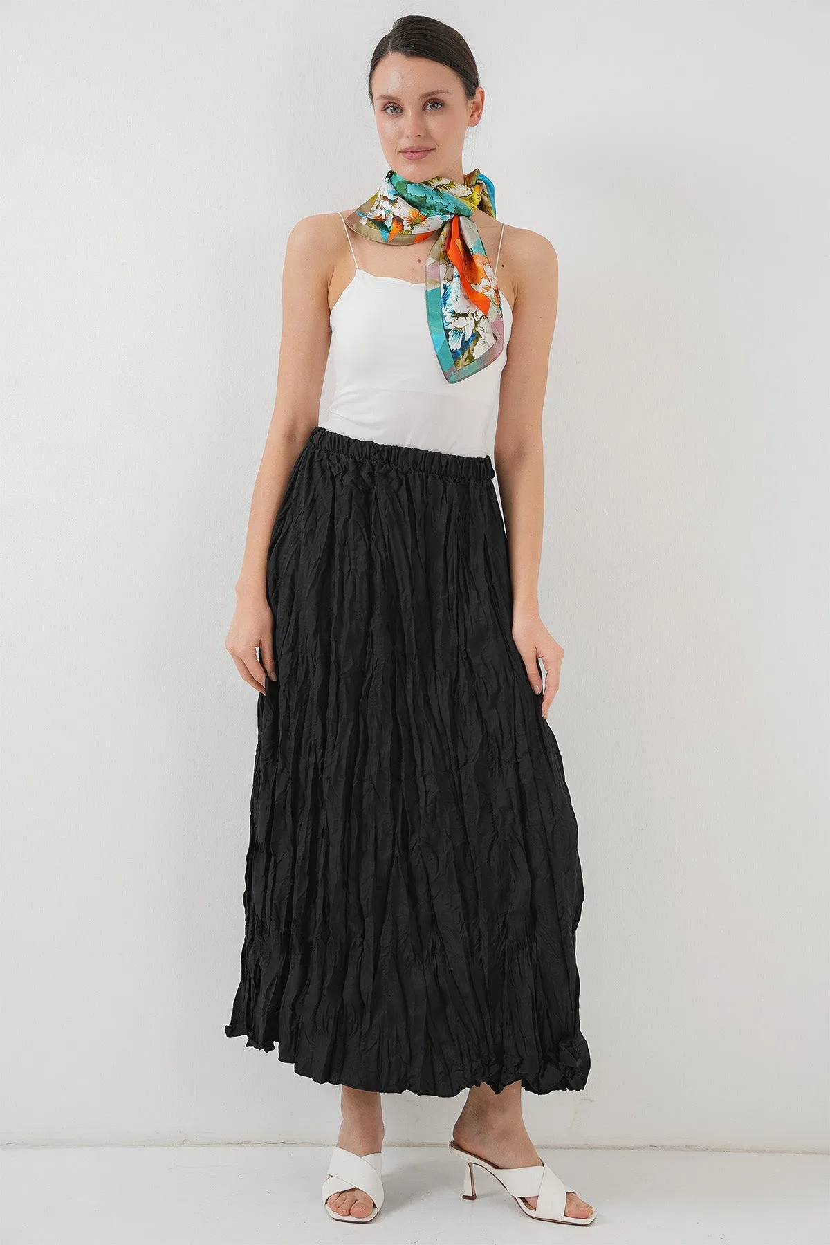 <tc>Jupe longue plissée femme 8042</tc>