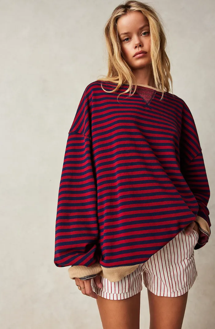 MANA™ – Gestreepte Oversized Pullover 🍂✨