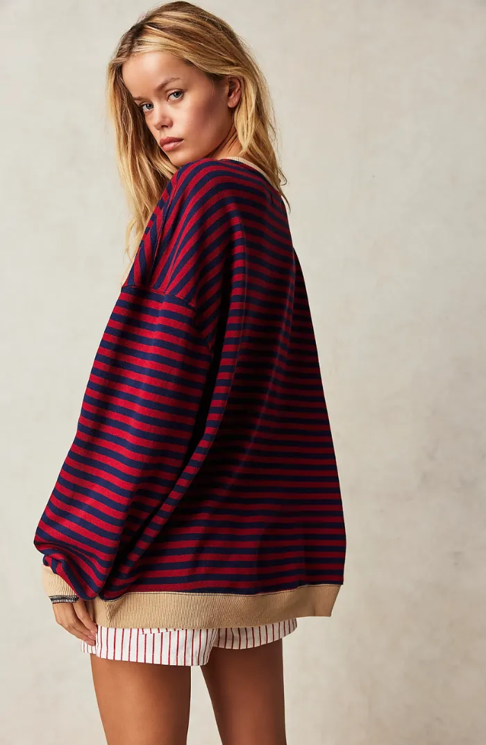 MANA™ – Gestreepte Oversized Pullover 🍂✨