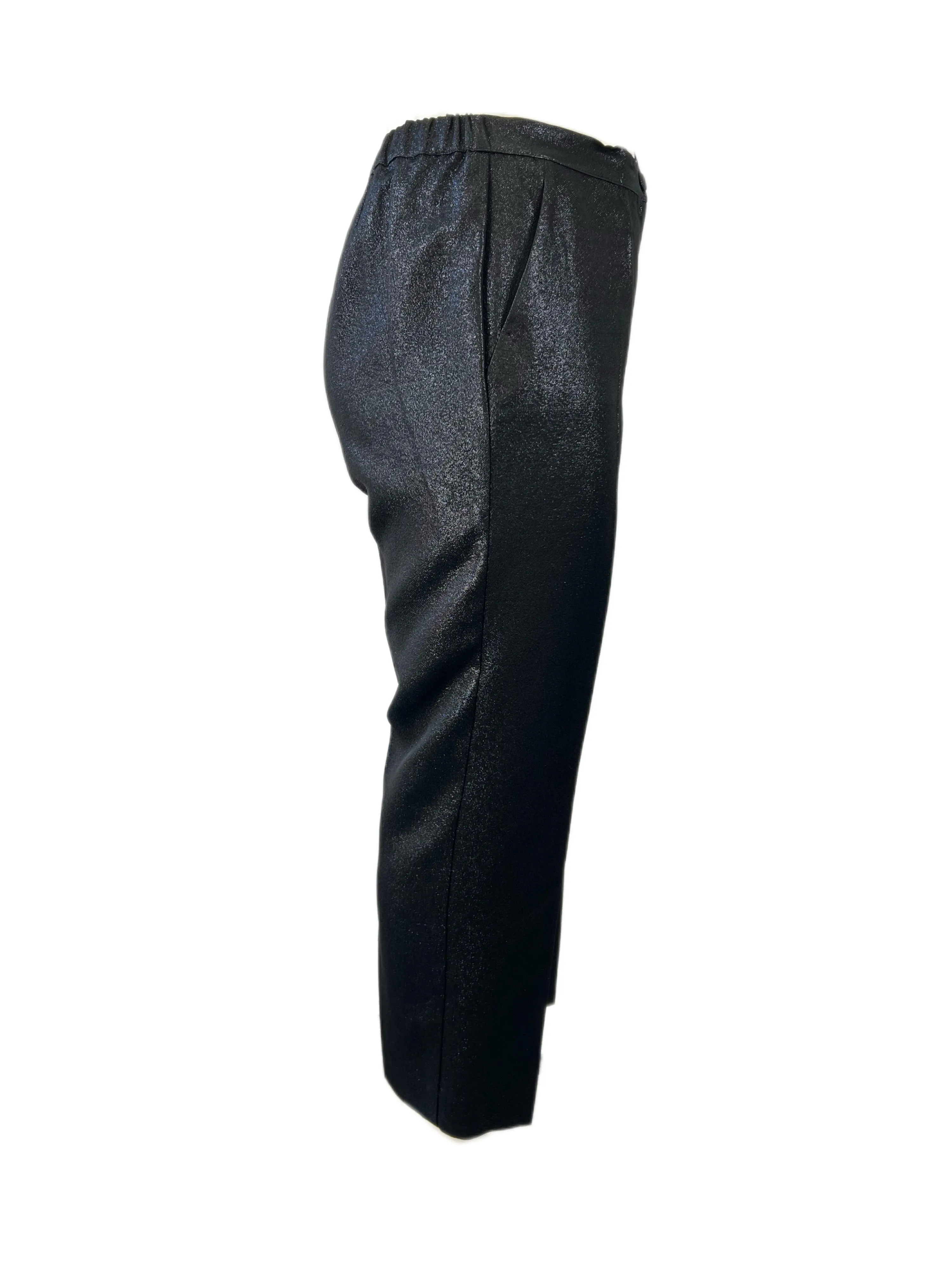 Marina Rinaldi Women's Nero Rembrant Mid Rise Pants NWT