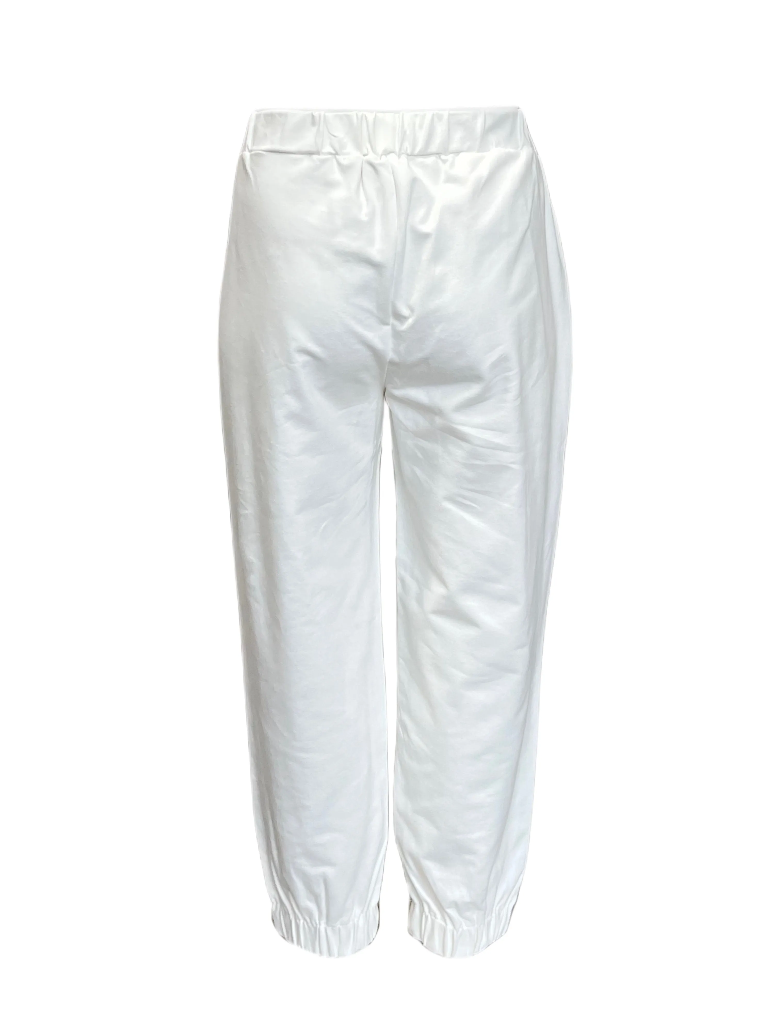 Marina Rinaldi Women's White Obrizzo Straight Pants NWT
