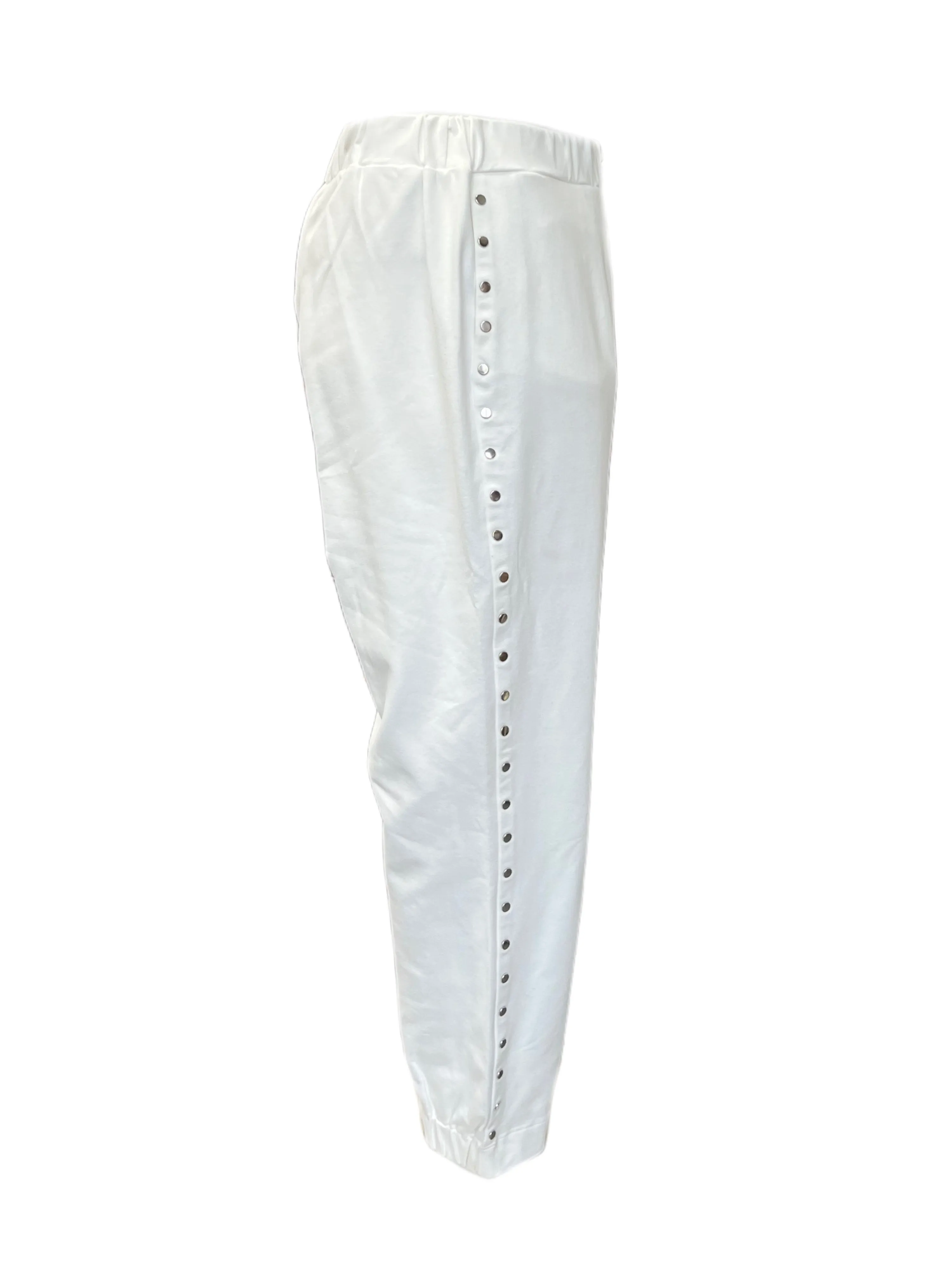 Marina Rinaldi Women's White Obrizzo Straight Pants NWT
