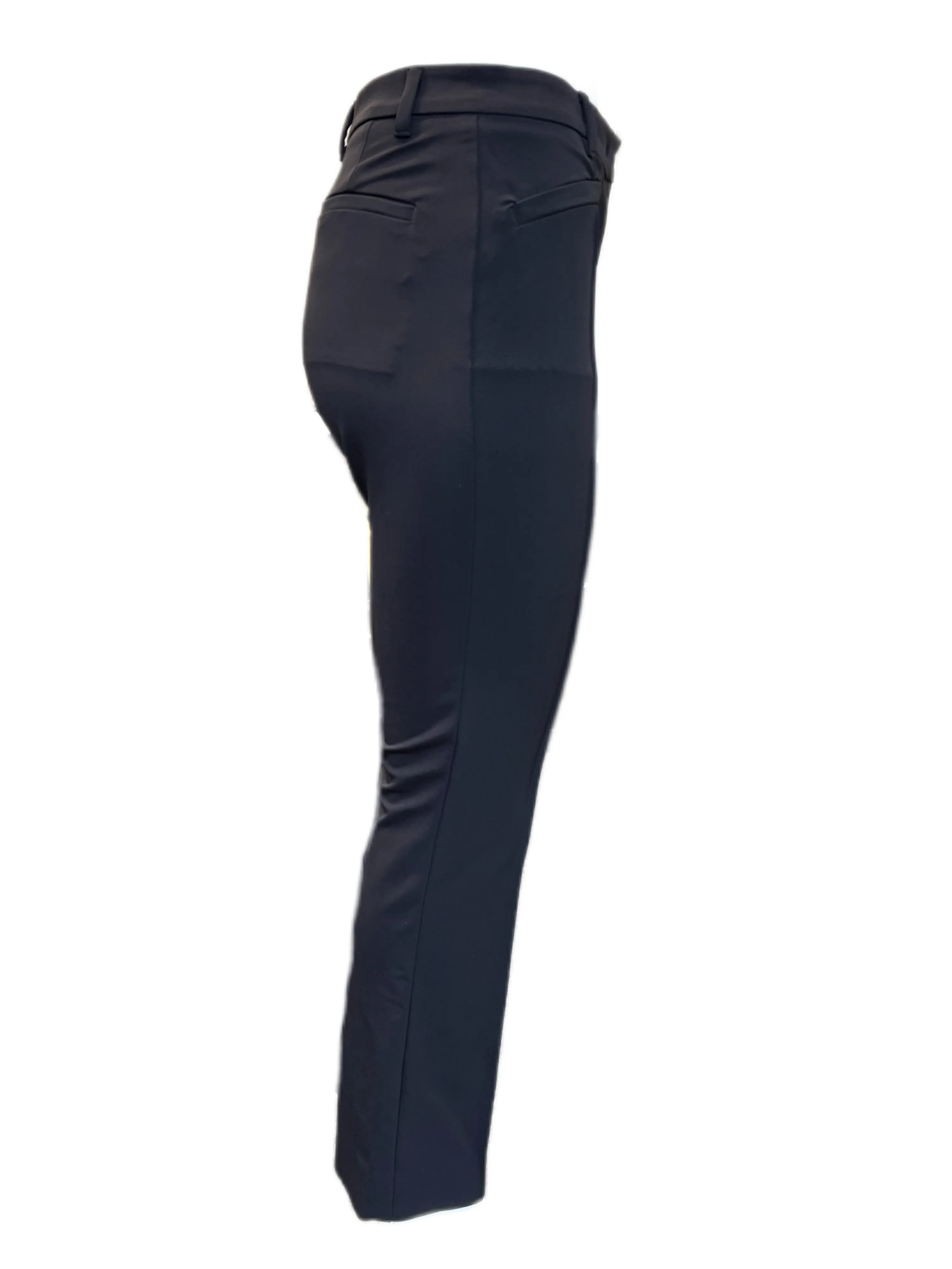 Max Mara Women's Black Ponte Straight Pants Size 8 NWT