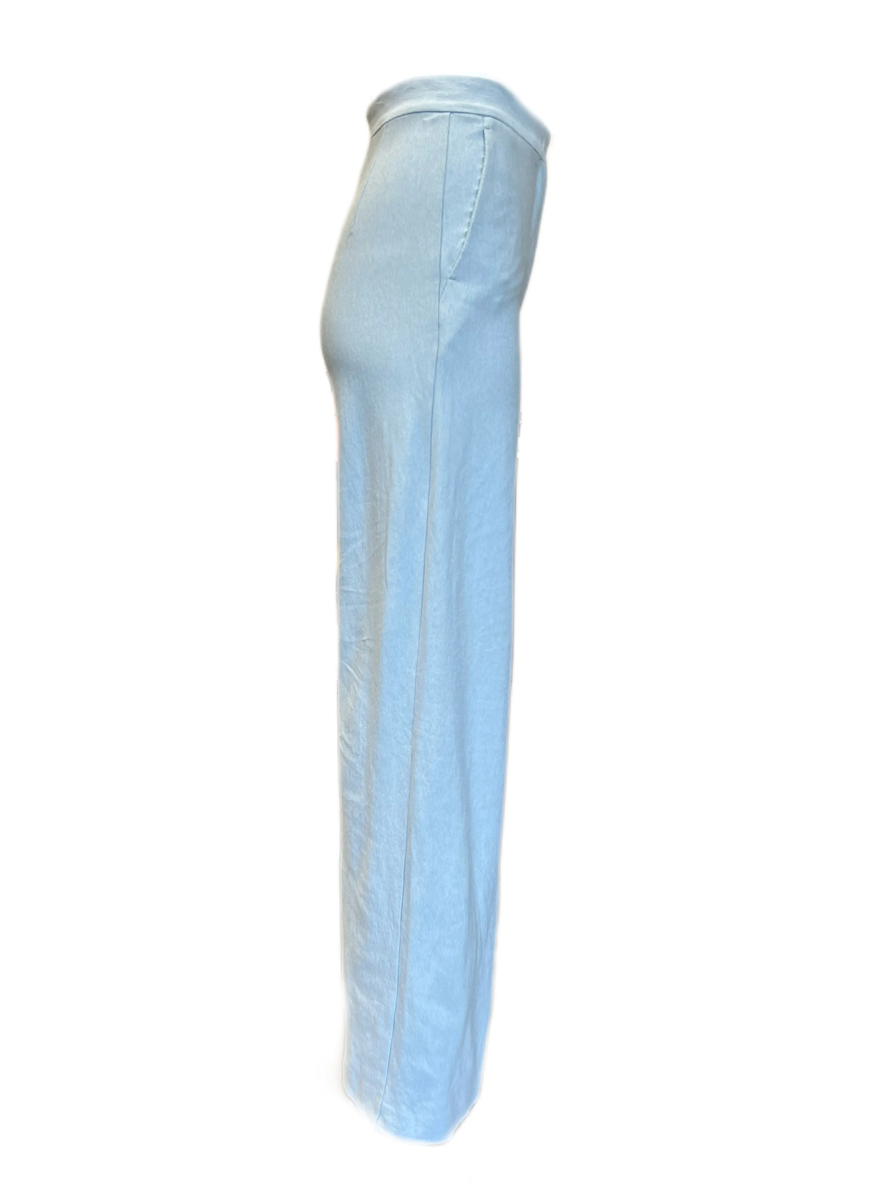 Max Mara Women's Light Blue Orsola Straight Pants Size 4 NWT