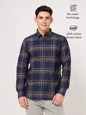 Men TFO Oxford Bold Checked Full Sleeve Shirt
