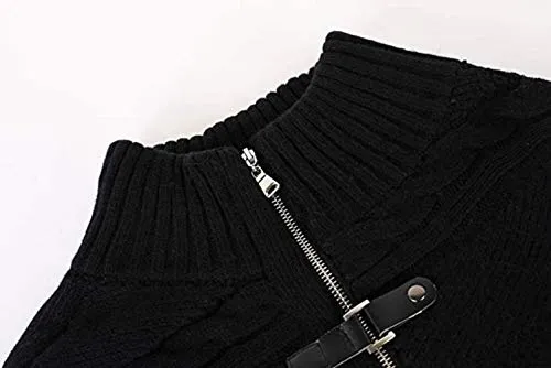 Mens Cable Knit Cardigan Sweater