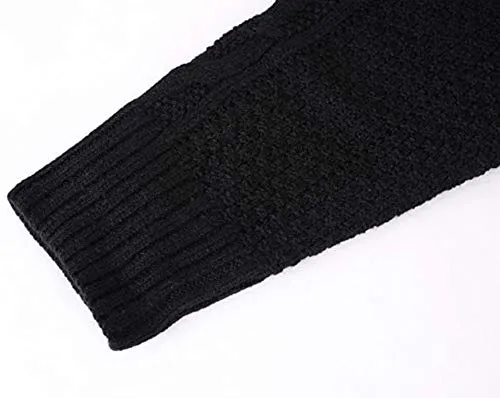 Mens Cable Knit Cardigan Sweater