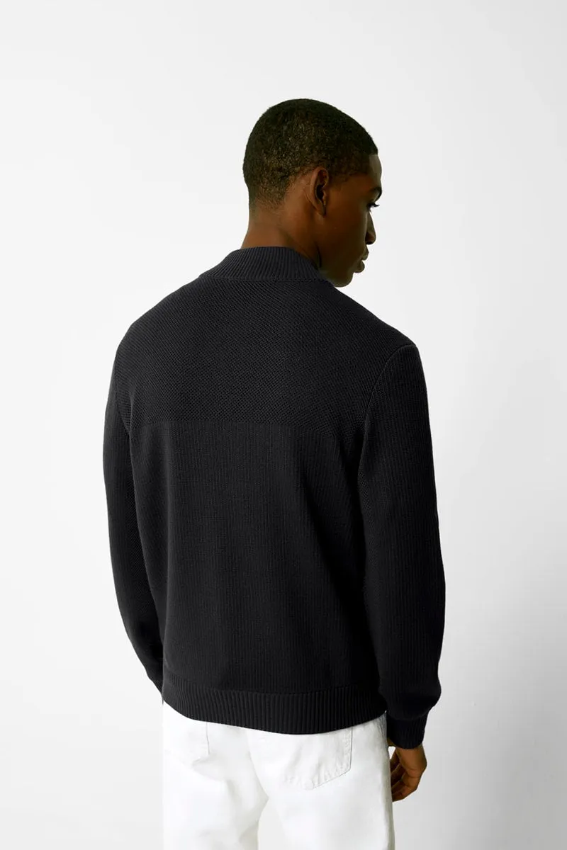Mens HyBridge® Knit Jacket Black 6830M