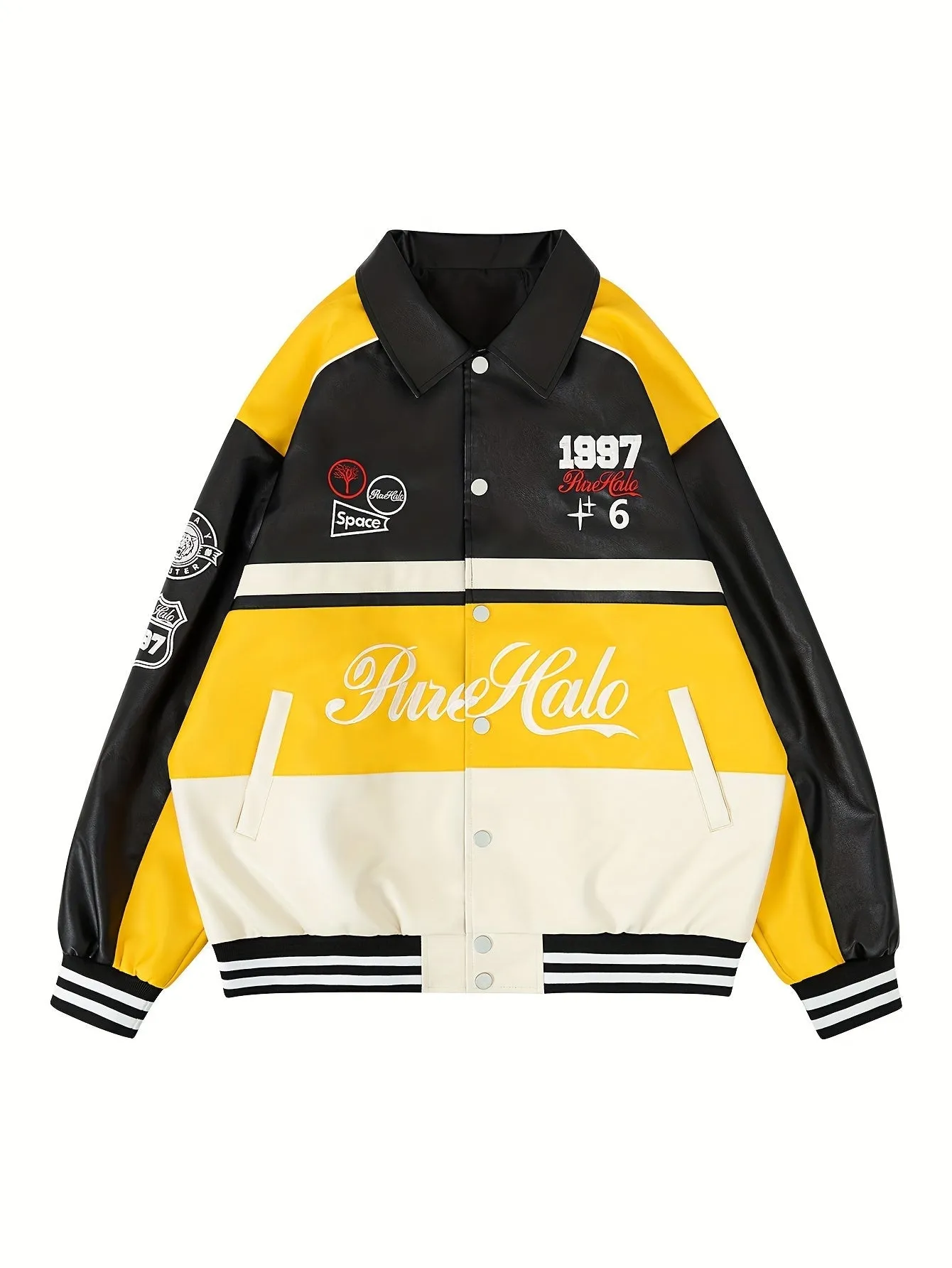 Men's Loose Colour Block Jacket