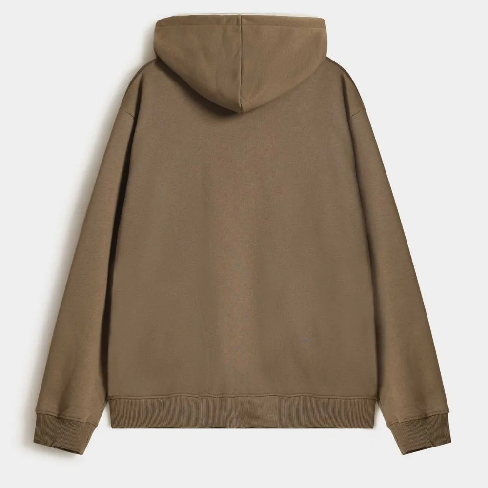 Men's Stylish Oversized Khaki Hoodie