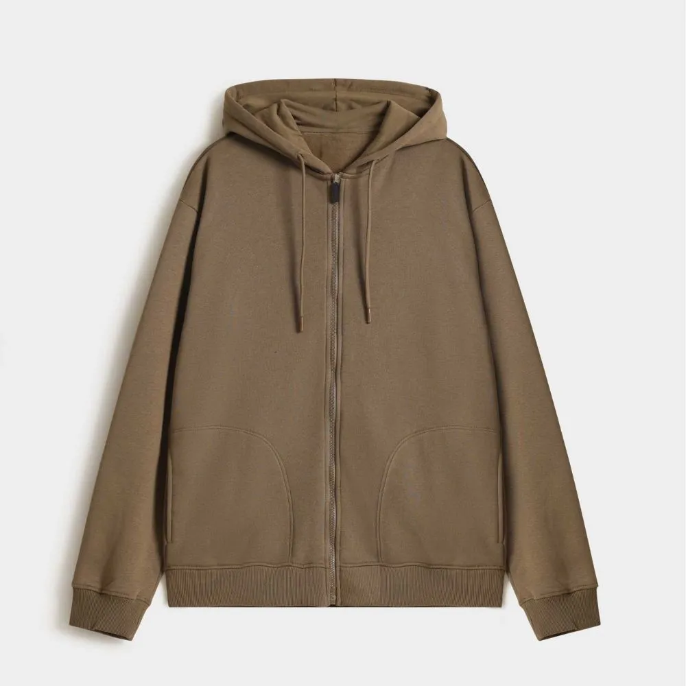 Men's Stylish Oversized Khaki Hoodie