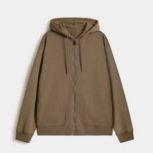 Men's Stylish Oversized Khaki Hoodie