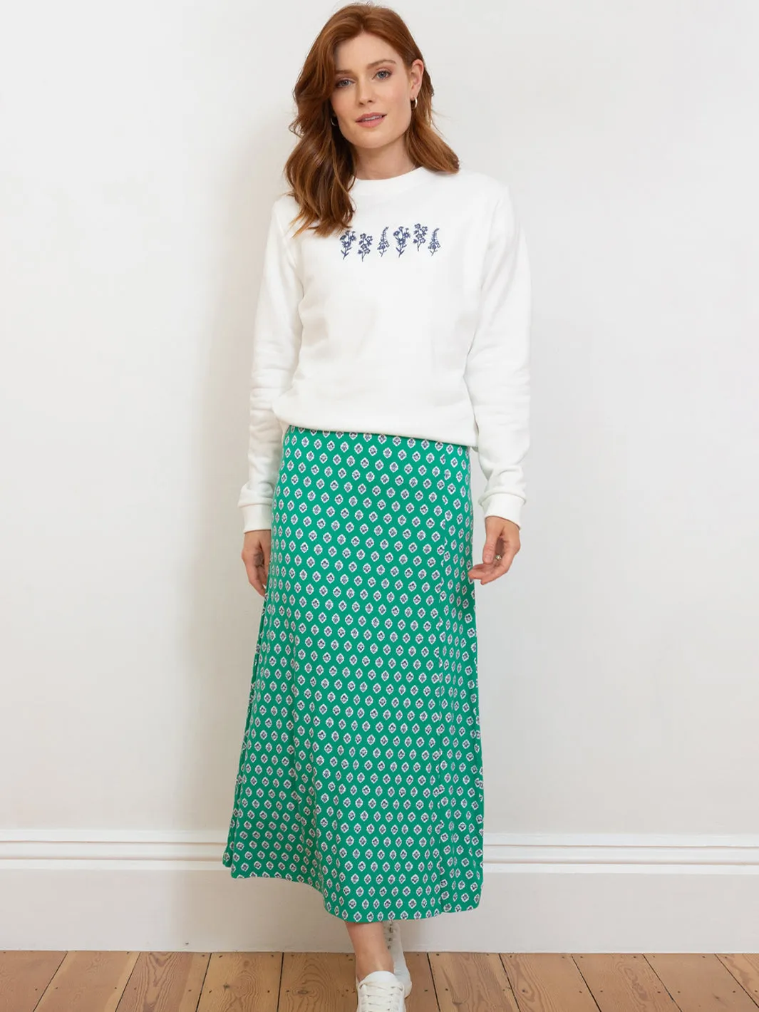 Middlemarsh jersey skirt fleur
