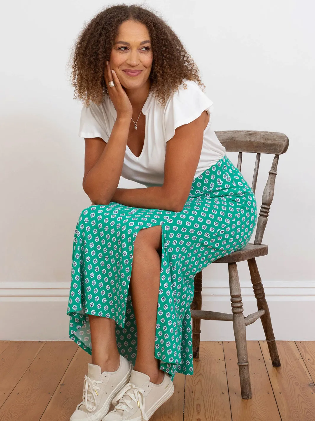 Middlemarsh jersey skirt fleur
