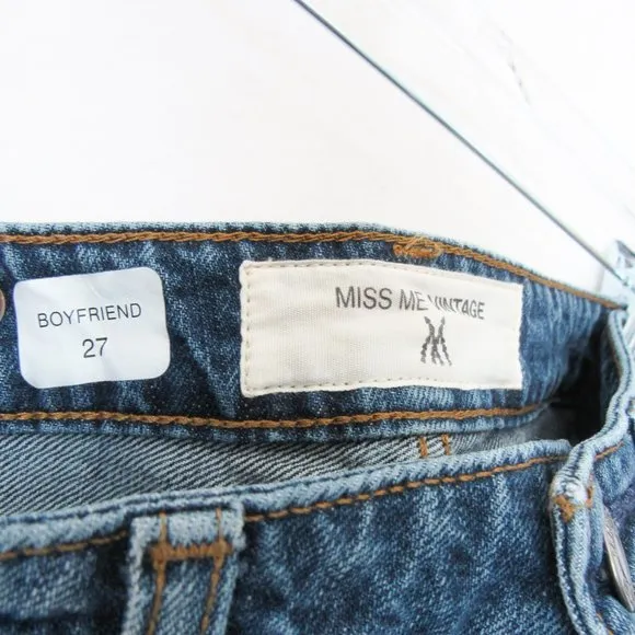 Miss Me Vintage Embroidered Denim Jeans Western Style/ Boyfriend Size-27
