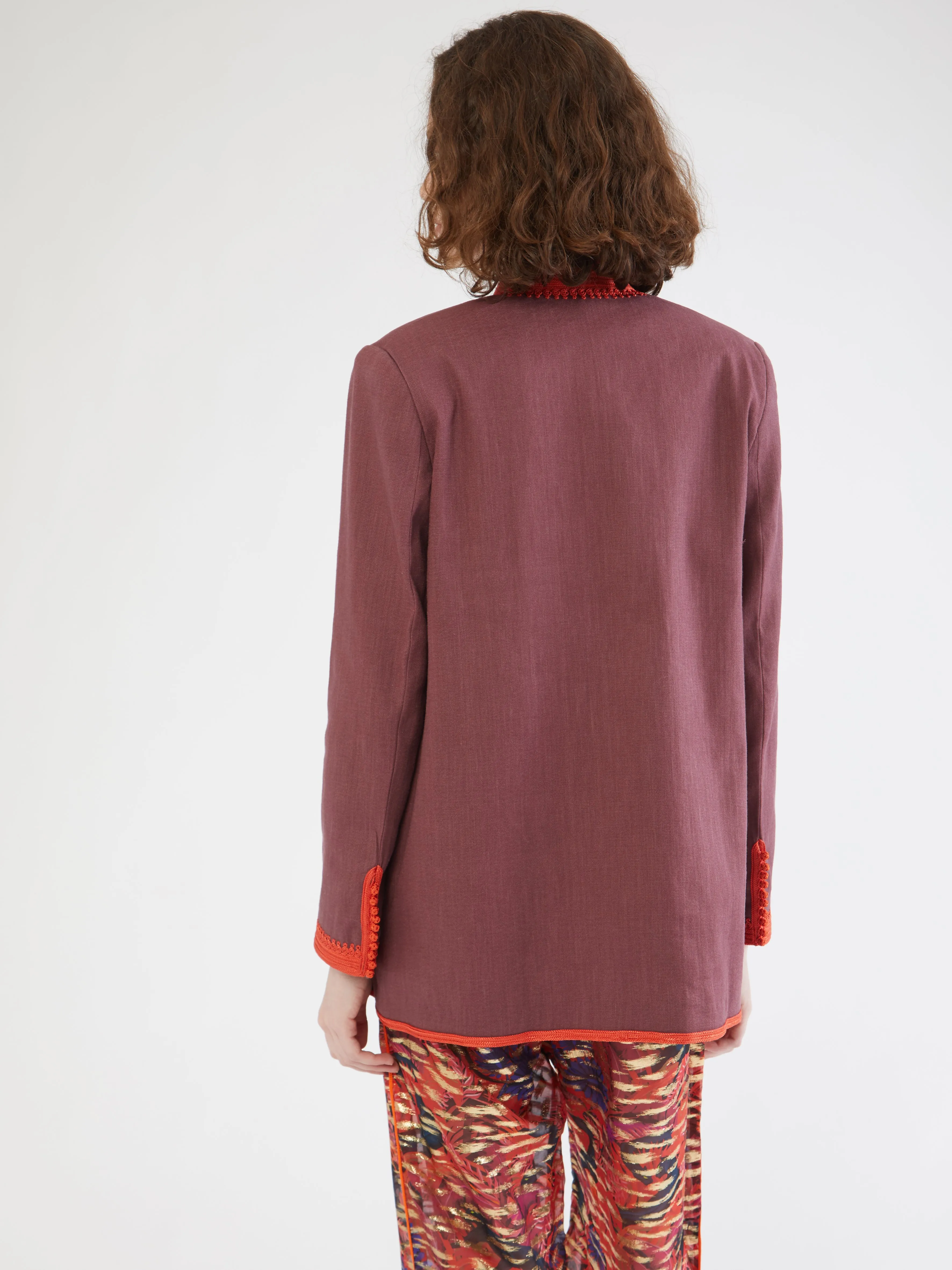 Moroccan linen blazer