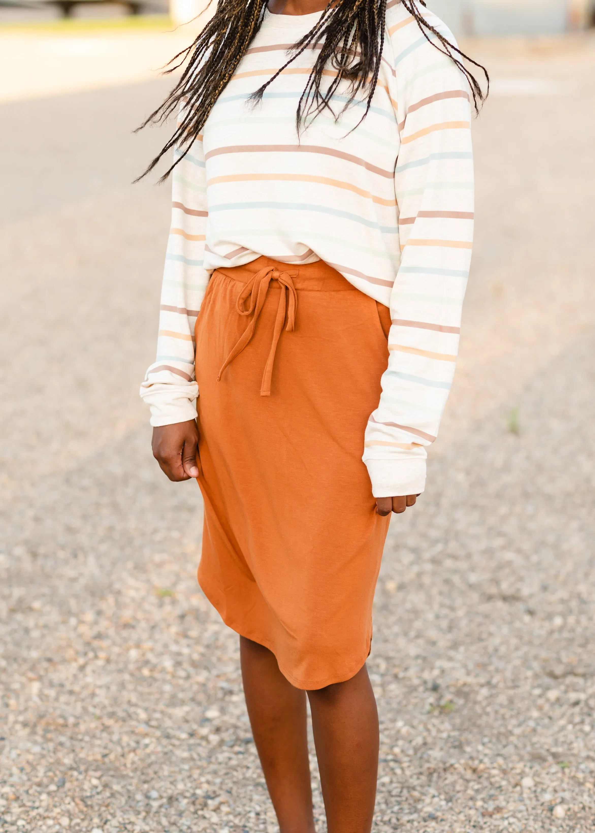 Multi Color Striped Windslet Top