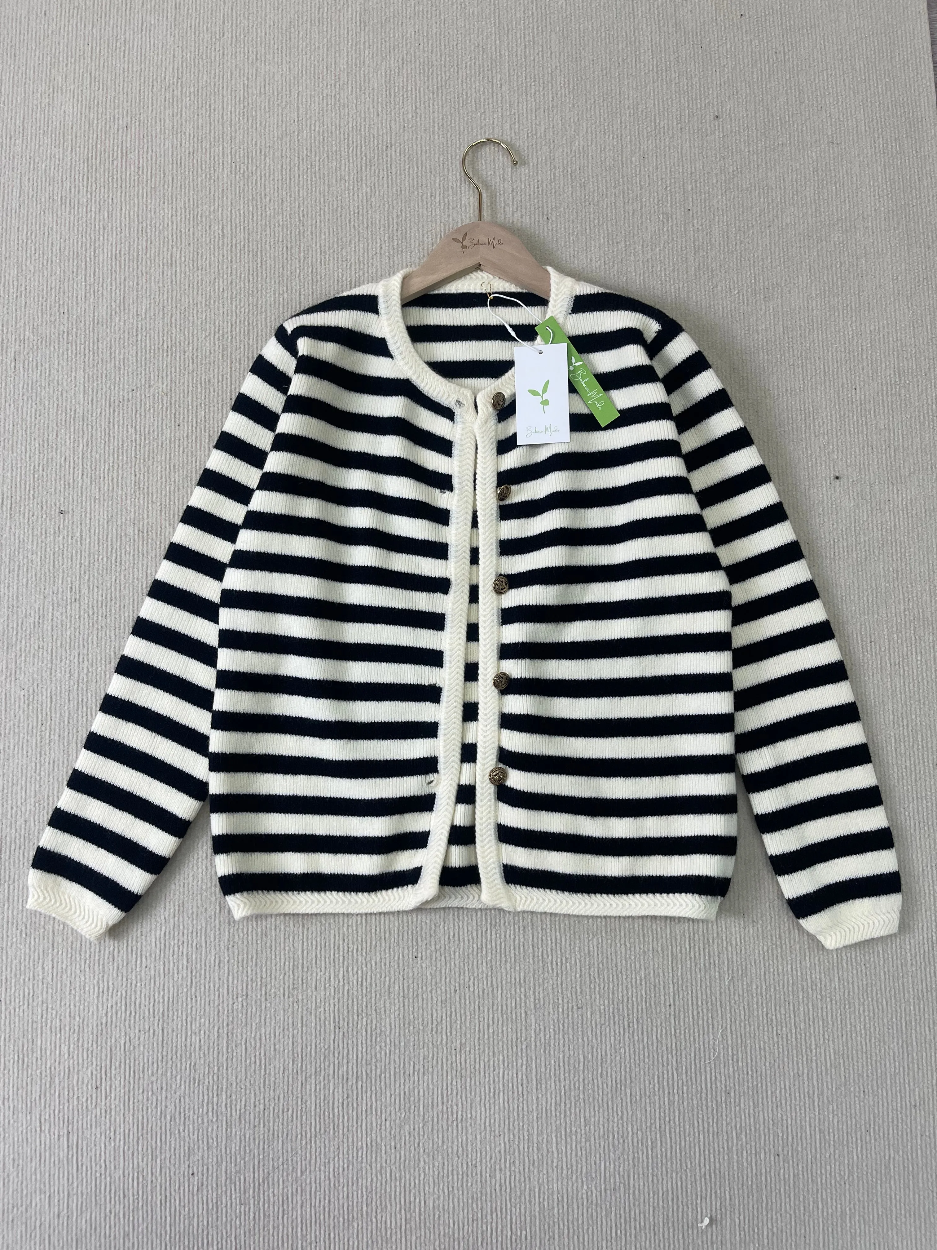 Myla | Elegant Striped Cardigan