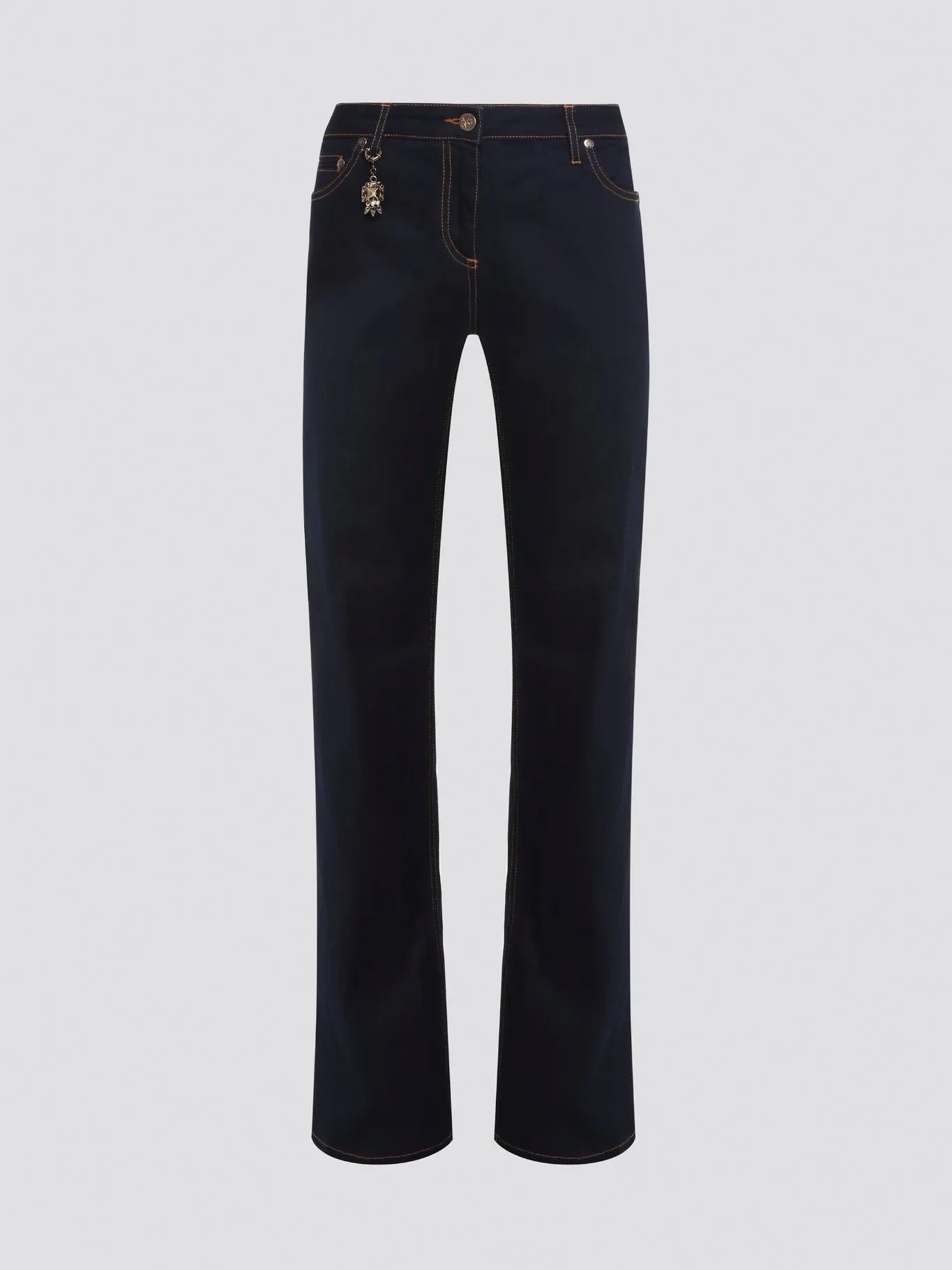 Navy Contrast Stitch Jeans