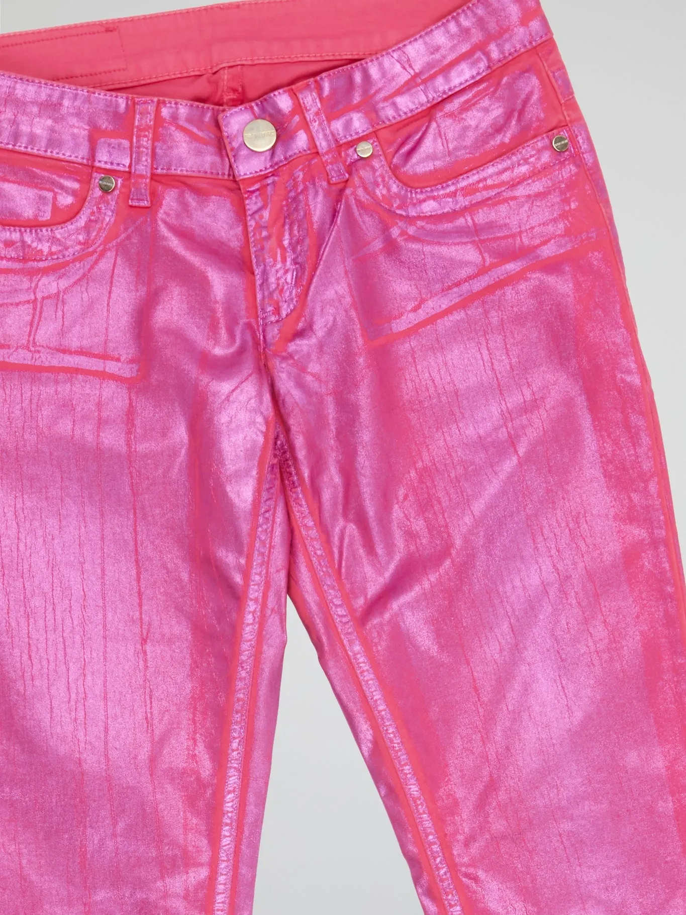 Neon Pink Denim Jeans