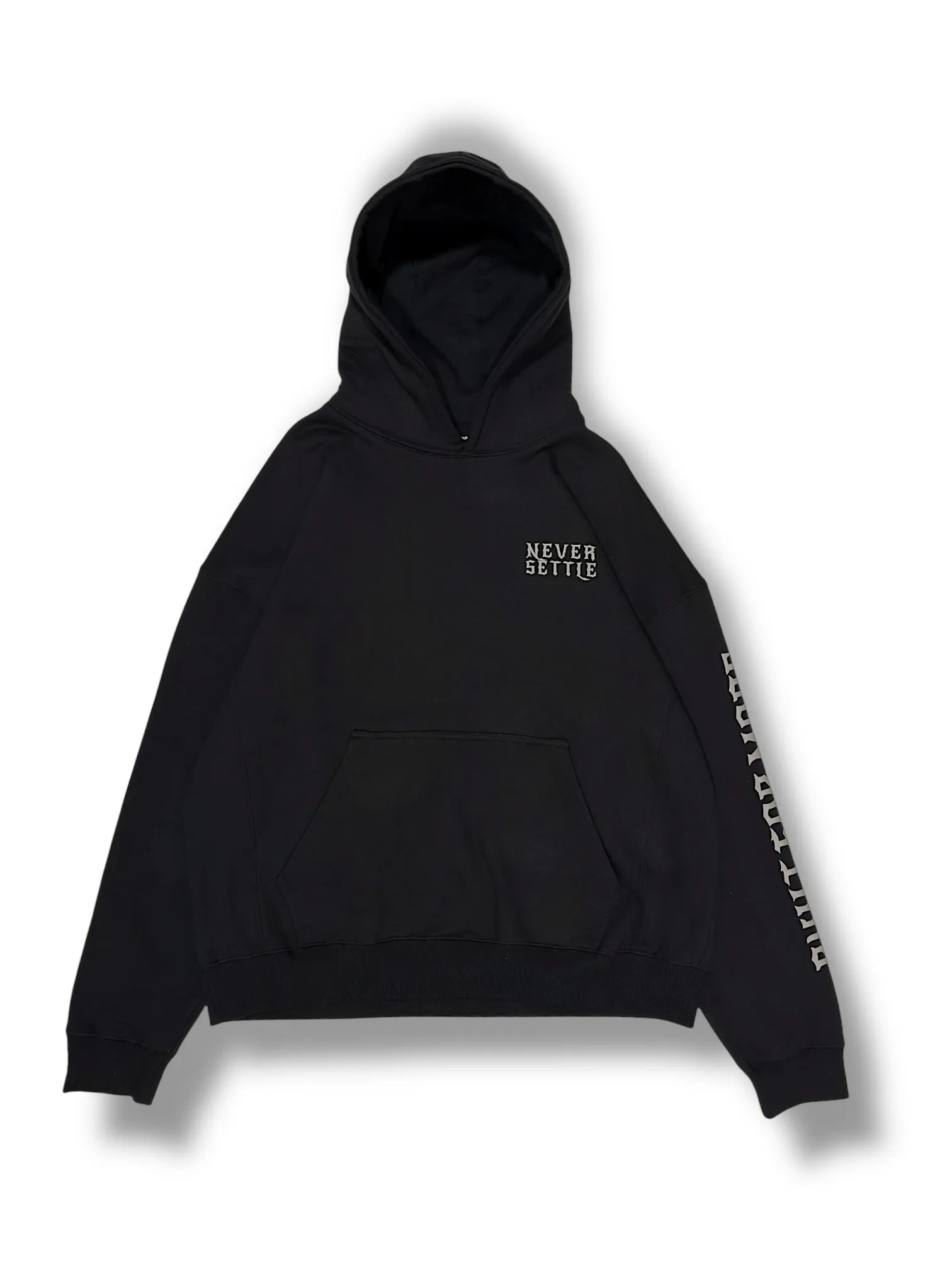 Never Settle Oversized Hoodie V2 [Limited Edition]