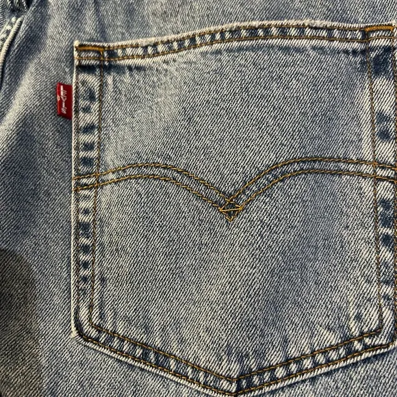 NWT FREE PEOPLE x LEVIS Premium Denim Baggy Dad Jeans Distressed 30