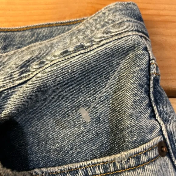 NWT FREE PEOPLE x LEVIS Premium Denim Baggy Dad Jeans Distressed 30