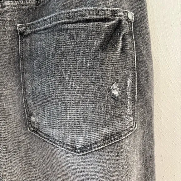 NWT Judy Blue | Grey High Waist Tummy Control Release Hem Skinny Jeans 14W