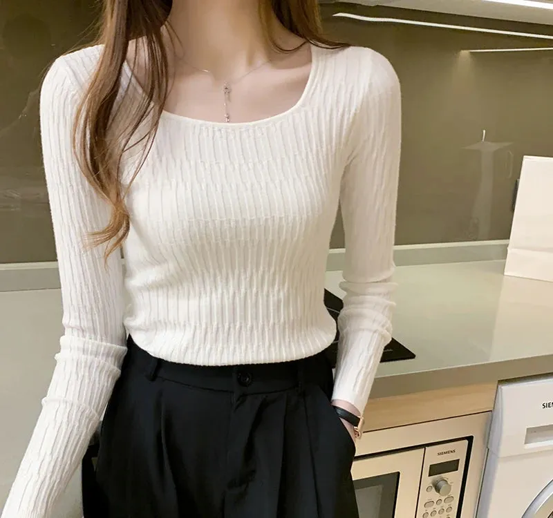 O-Neck Slim Sweater
