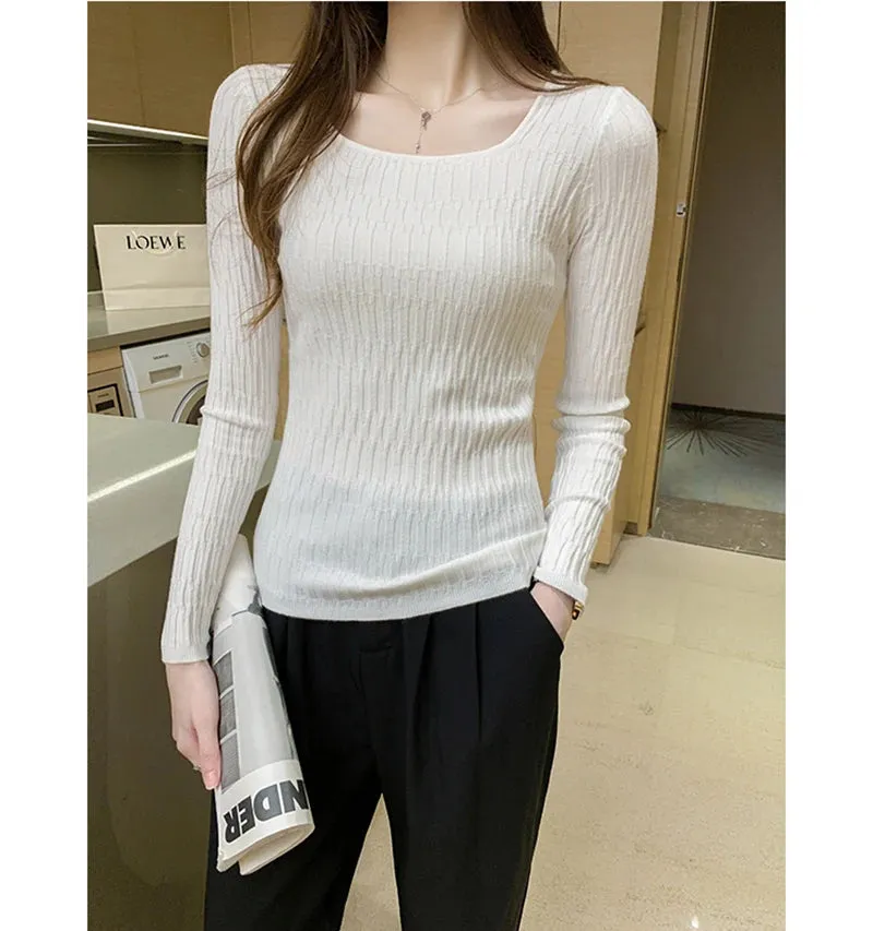 O-Neck Slim Sweater