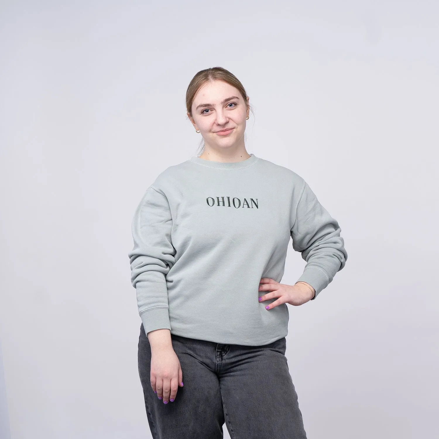 Ohioan Limited Edition Embroidered Sage Sweatshirt (Discontinued)