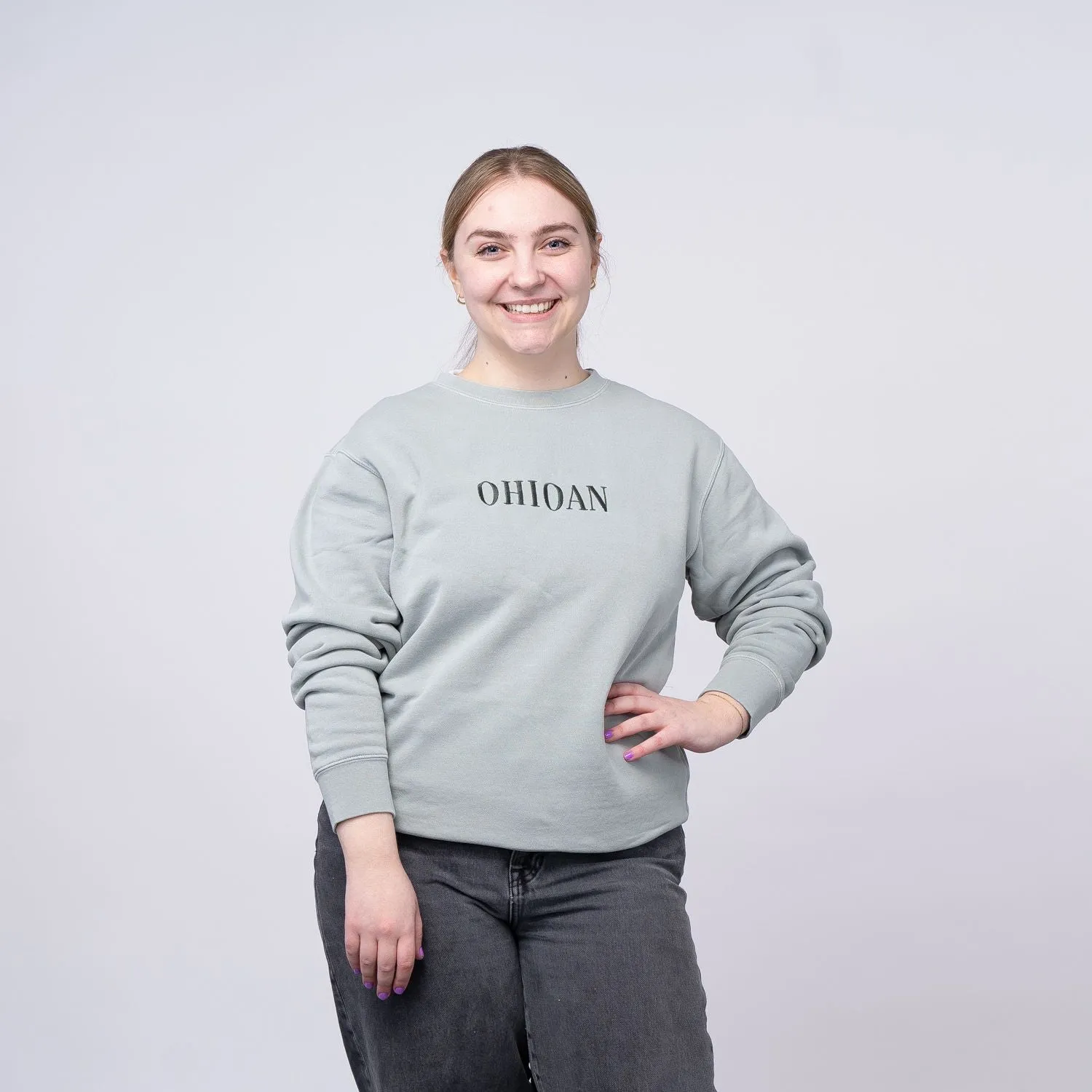 Ohioan Limited Edition Embroidered Sage Sweatshirt (Discontinued)