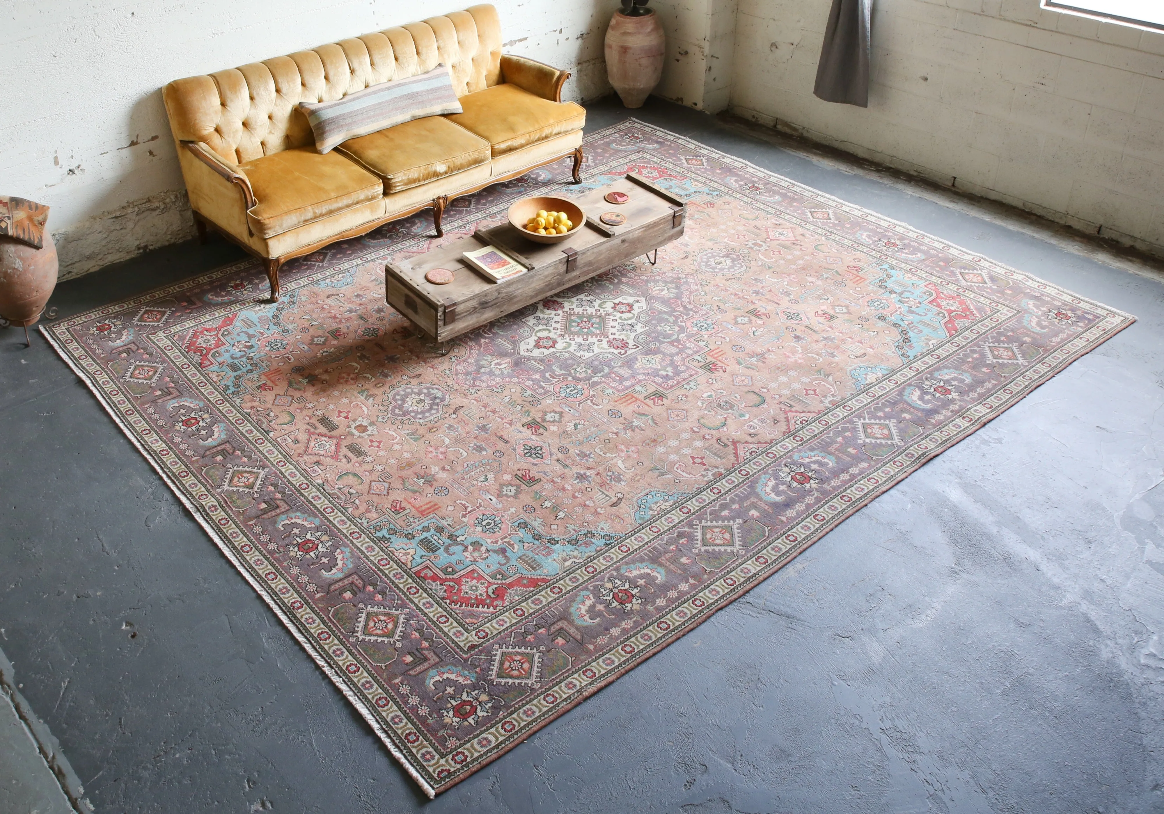 Old Persian Rug 10ftx12ft