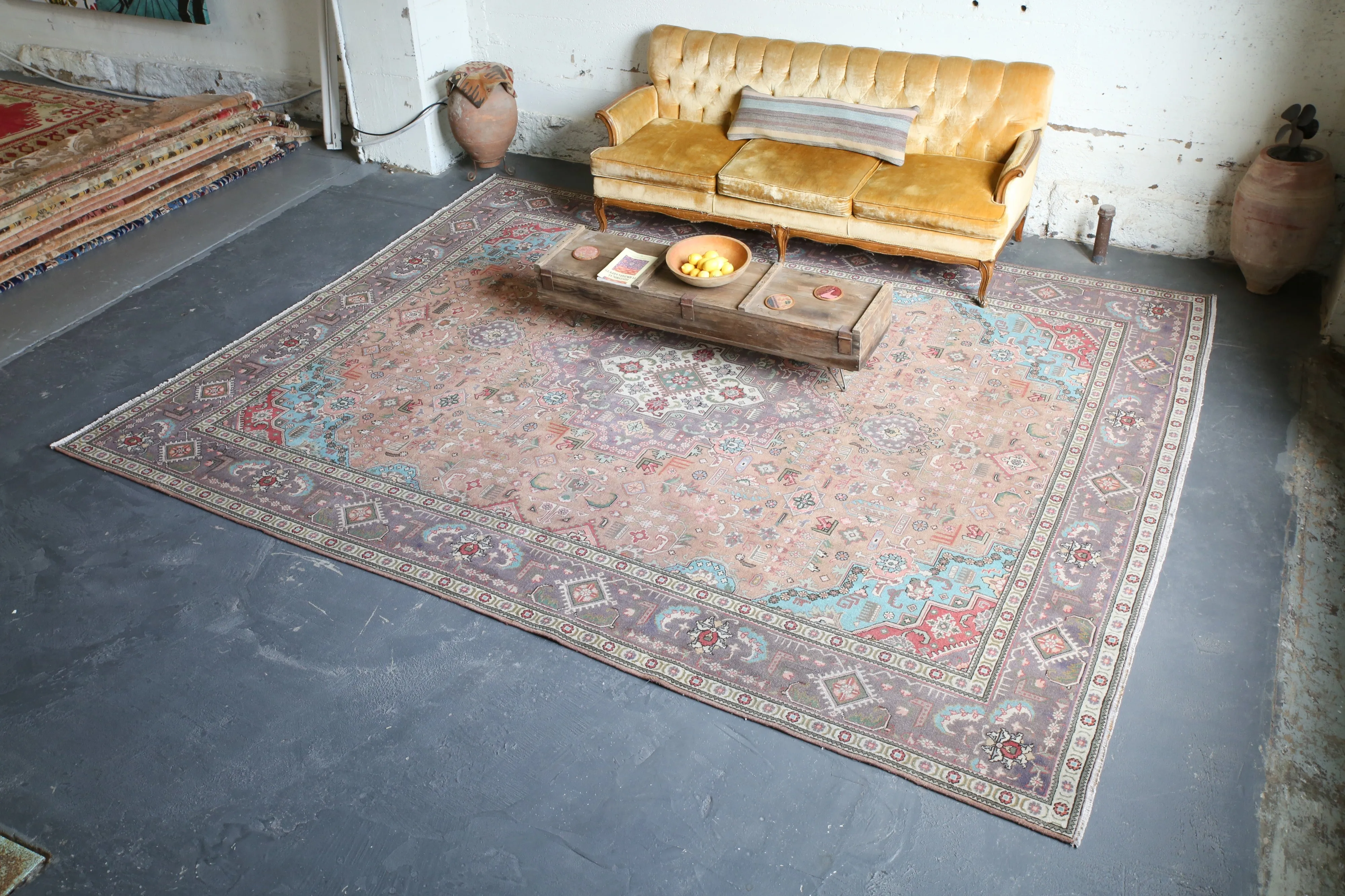 Old Persian Rug 10ftx12ft