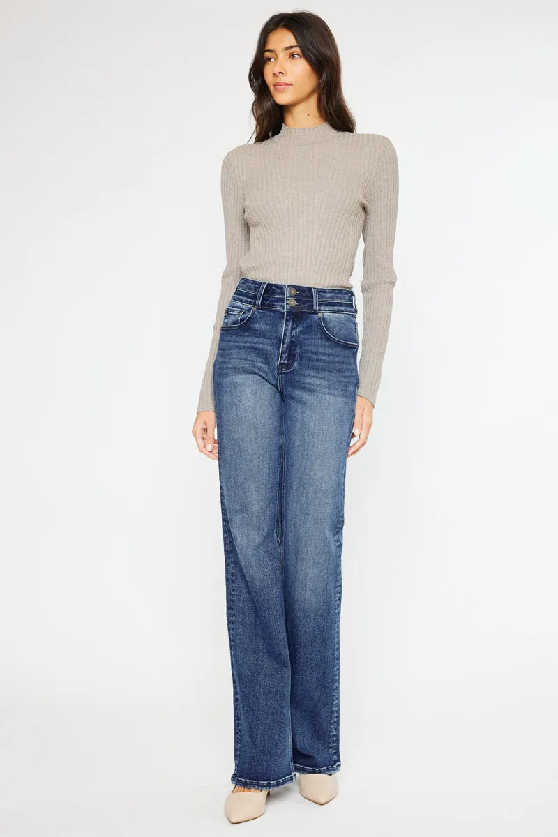 Onyx Ultra High Rise Wide Flare Jeans