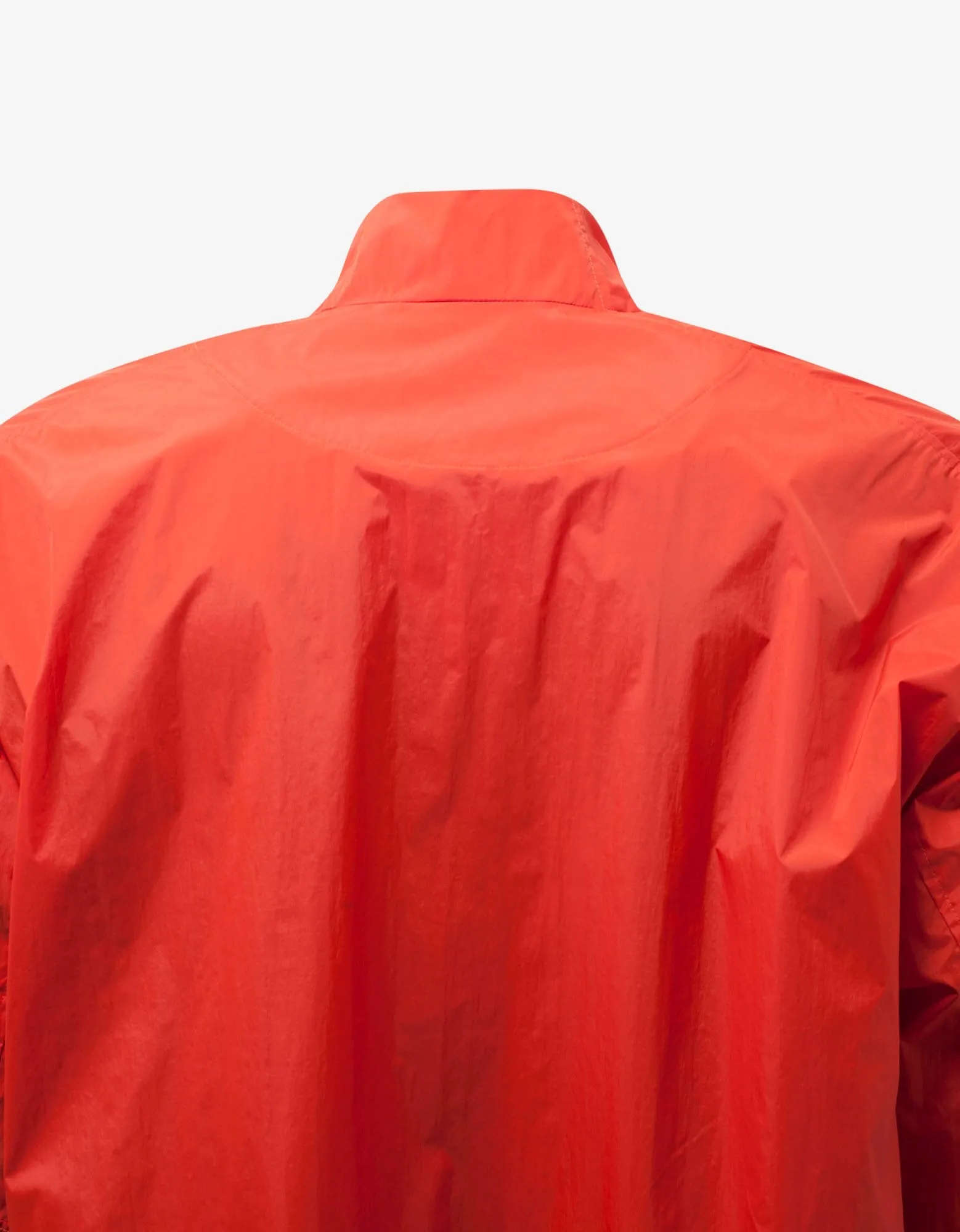 Orange Packable Half-Zip Shell Track Jacket