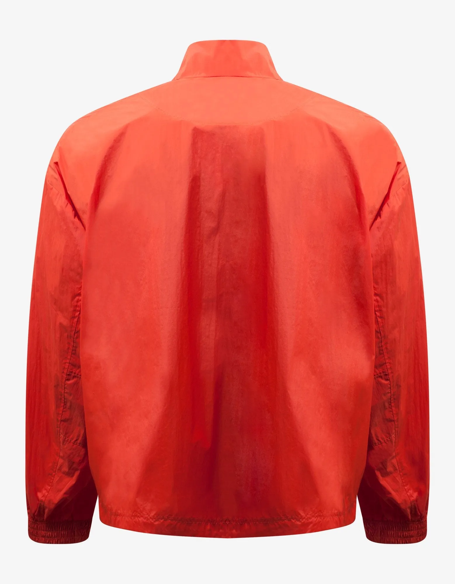 Orange Packable Half-Zip Shell Track Jacket